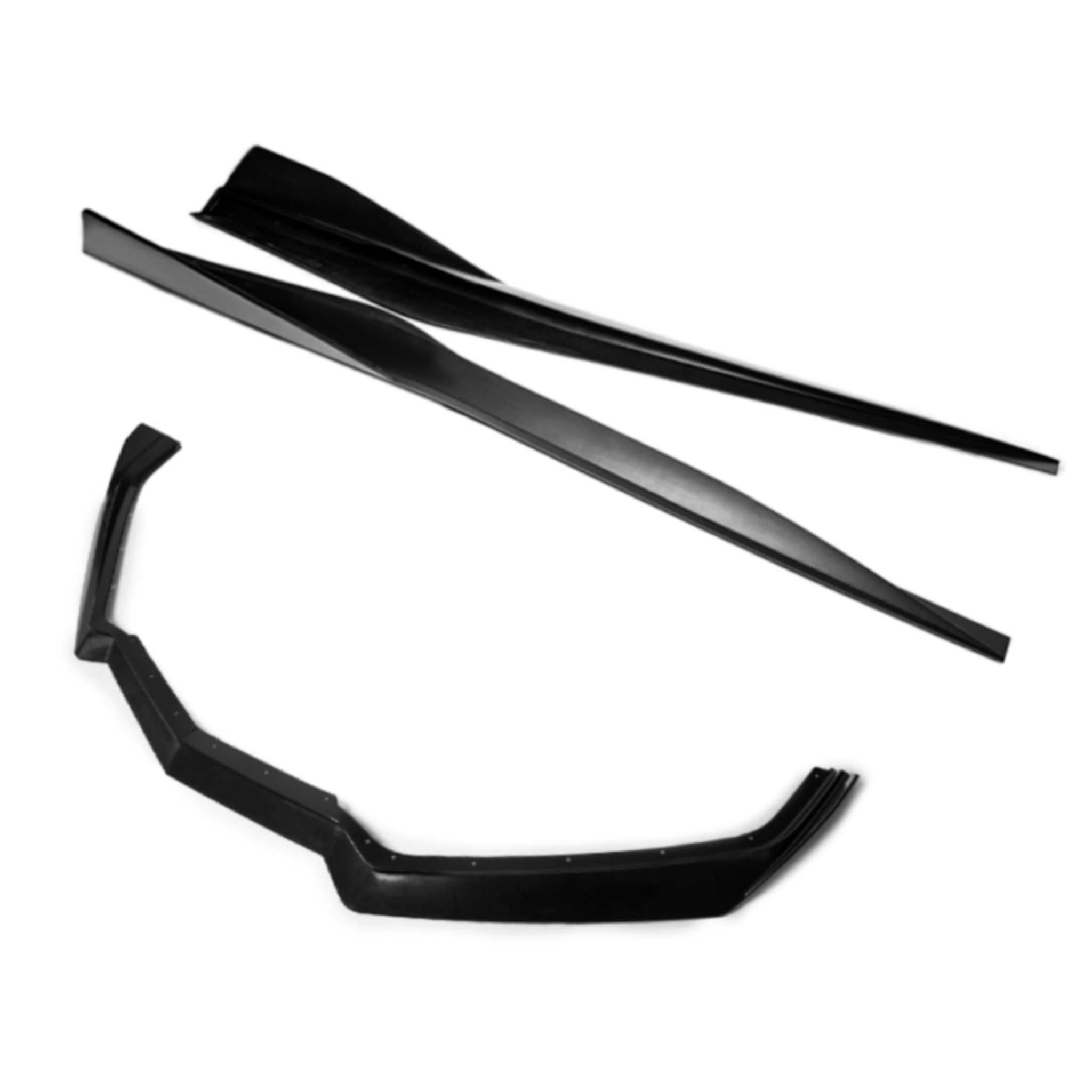 Chevrolet Corvette C8 Stingray Front Lip & Side Skirts Bundle
