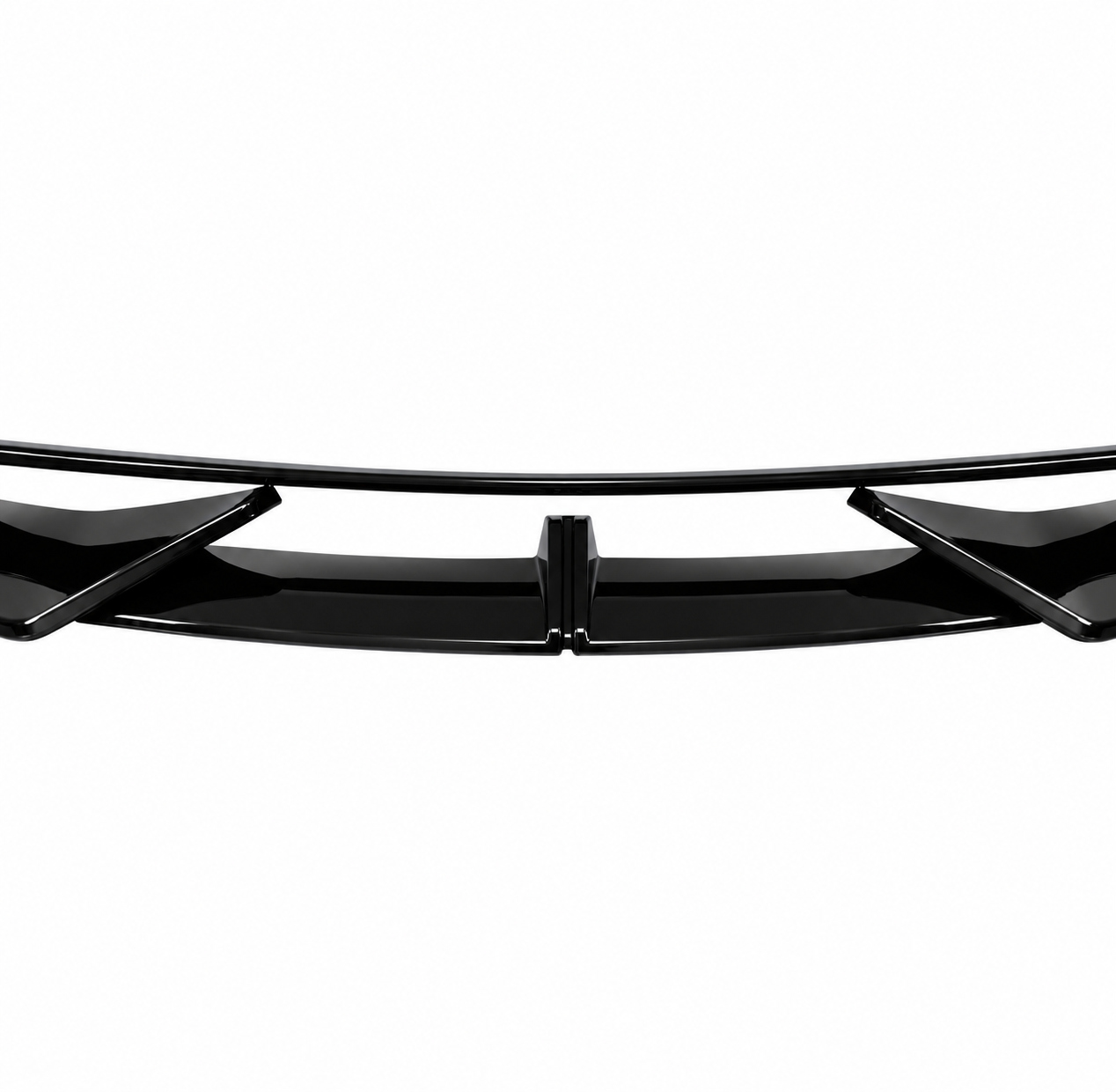 GLOSS BLACK FRONT BUMPER LIP SPLITTER - FORD MUSTANG (2018–2023)