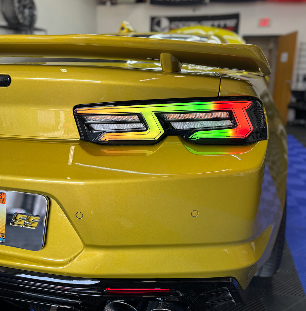Next-Gen RGB Flow Smoked Sequential LED Tail Lights – Chevrolet Camaro 2019-2024
