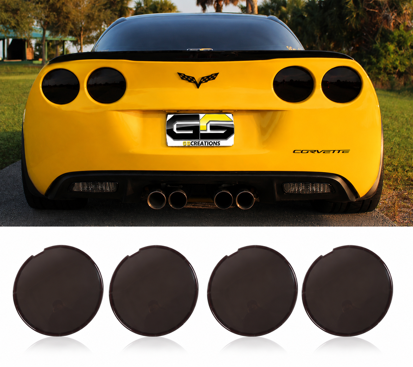 REAR TAILLIGHT BLACKOUT KIT - CORVETTE C6 (2005–2013)