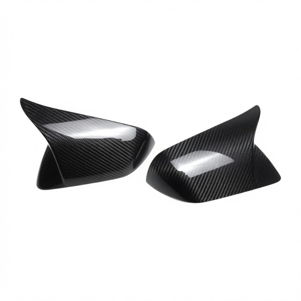 CARBON FIBER SIDE MIRROR COVERS W/ TURN SIGNAL - FORD MUSTANG (2015–2023)