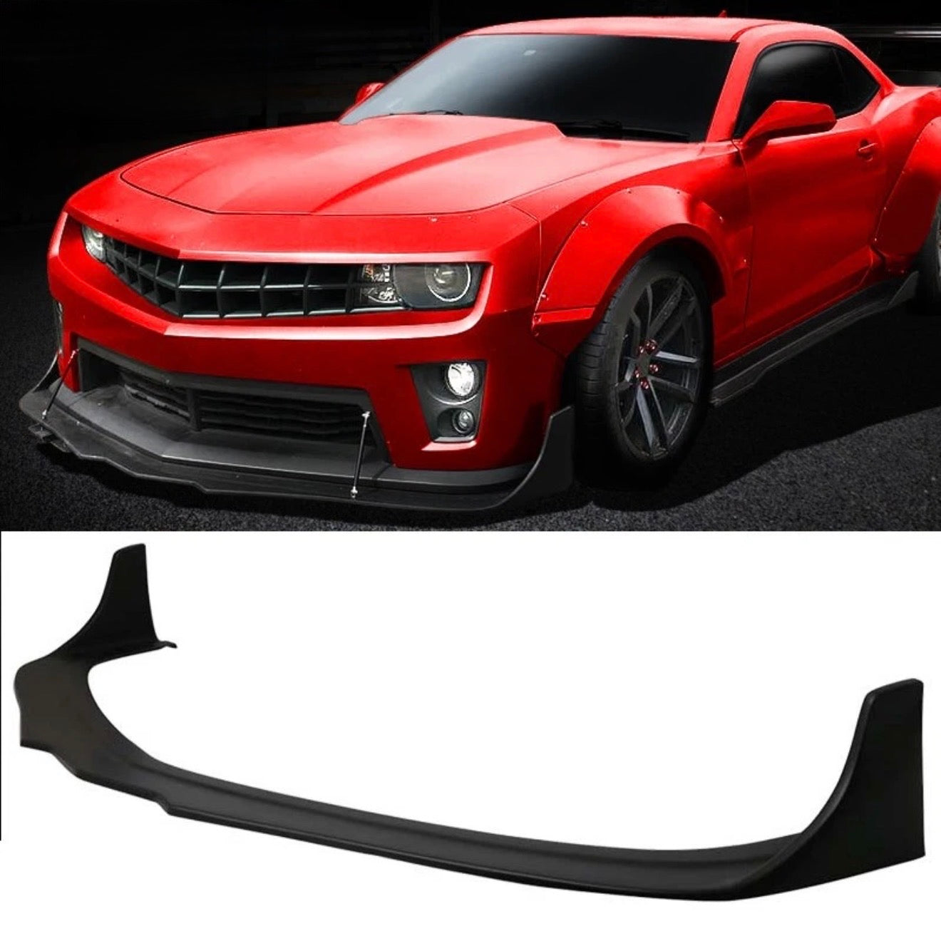 ZL1 GLOSS BLACK FRONT LIP - CHEVROLET CAMARO (2010–2015)