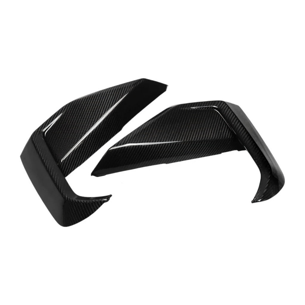REAL CARBON FIBER LOWER SIDE GRILLE TRIM COVERS - FORD MUSTANG GT (2024+)