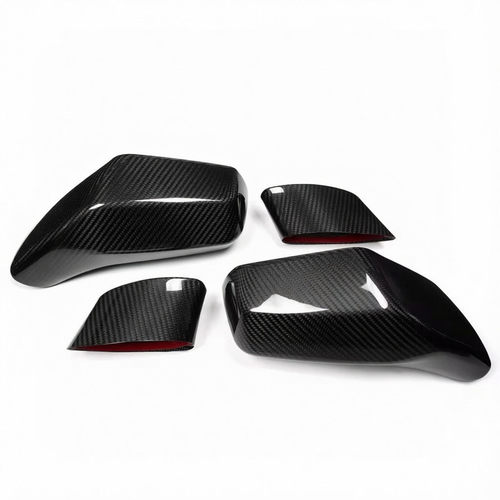DRY CARBON FIBER SIDE MIRROR COVER OVERLAYS - CHEVROLET CORVETTE C7 (2014–2019)