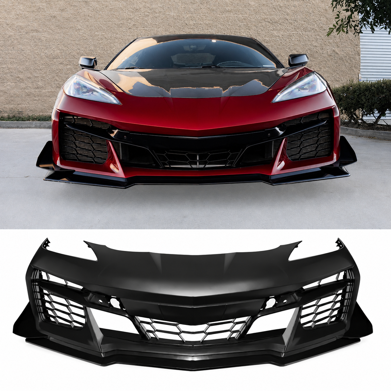 2020–2025 Chevrolet Corvette C8 Z06 Style Front Bumper Conversion Kit