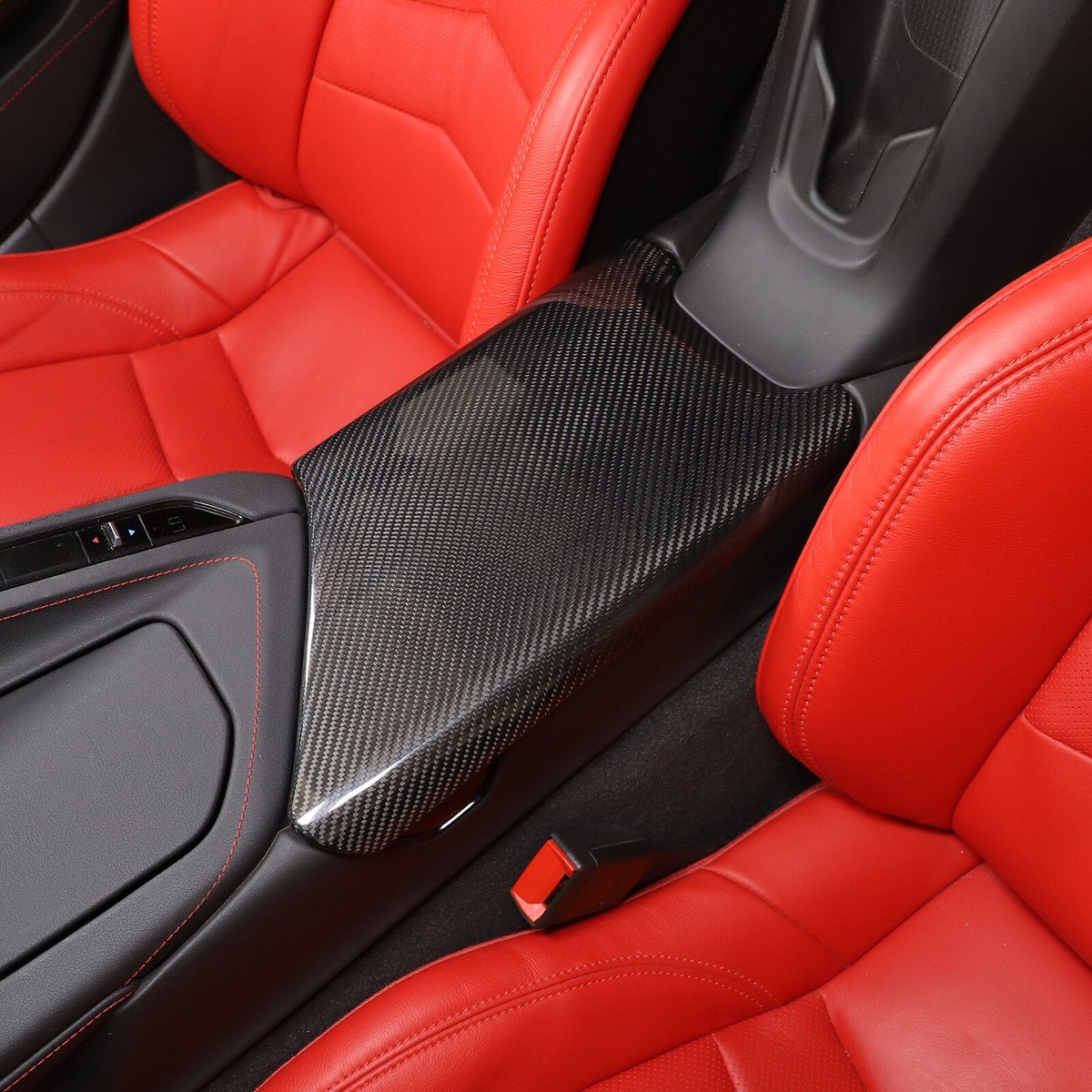 Chevrolet Corvette C8 Real Carbon Fiber Center Console Lid Armrest Cover