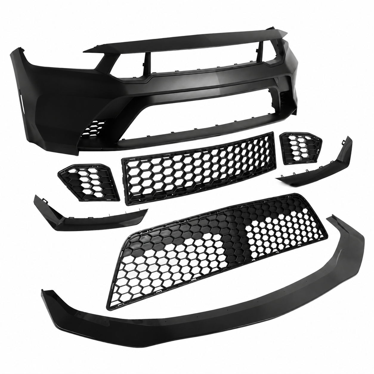 GTD STYLE FRONT BUMPER COVER CONVERSION + FRONT LIP - FORD MUSTANG (2024-2026)