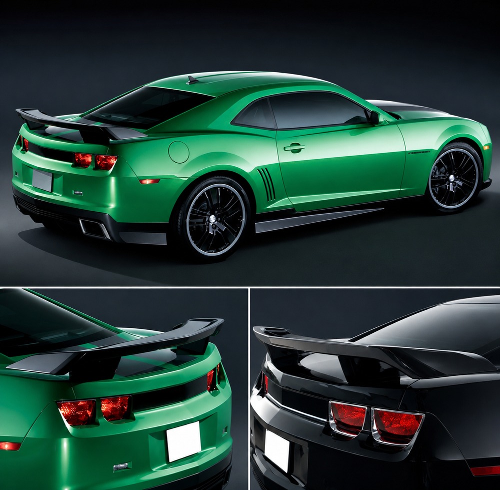 Gloss Black High Wing Style Trunk Lid Spoiler - Chevrolet Camaro (2010–2013)