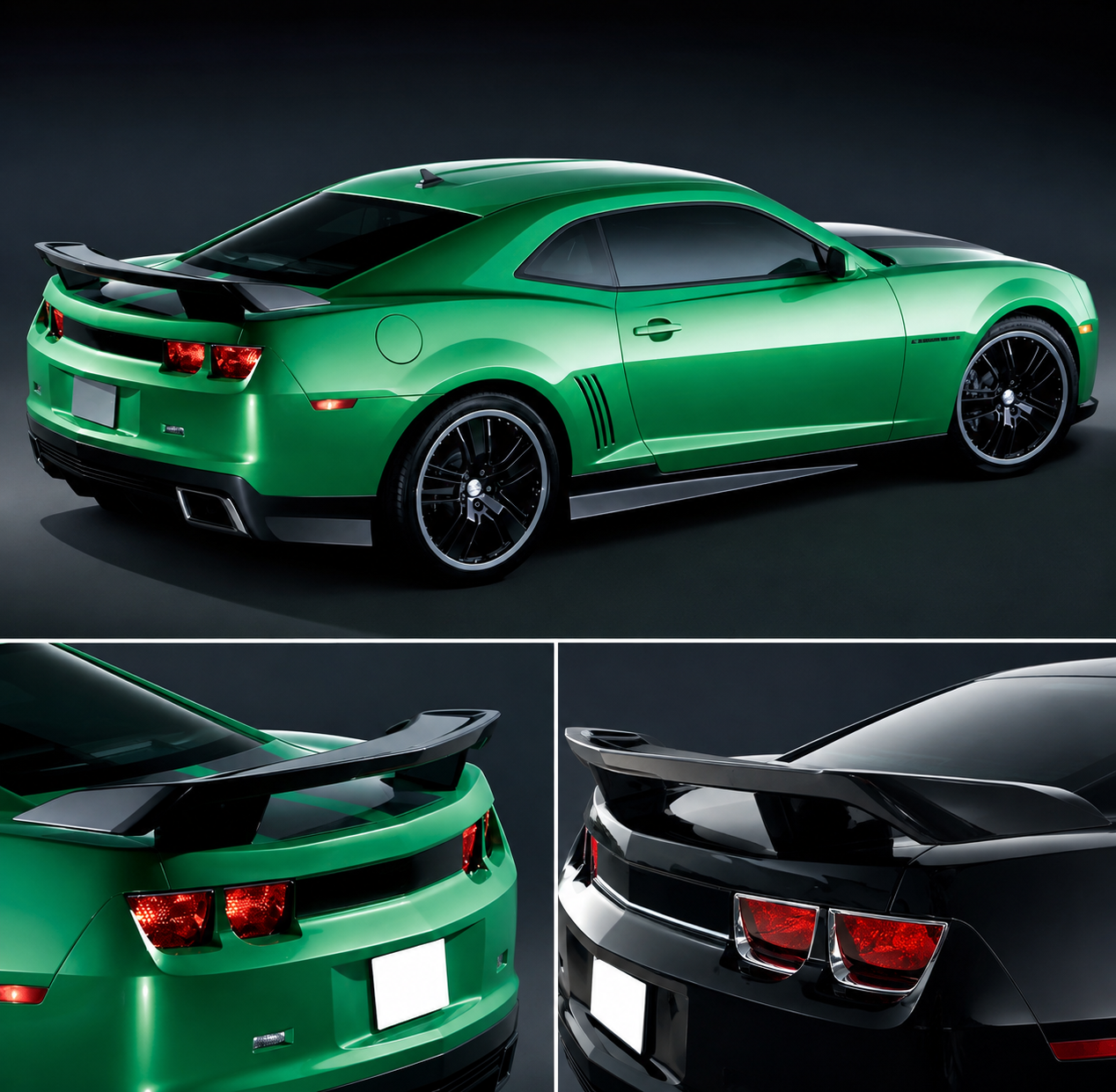 GLOSS BLACK HIGH WING STYLE TRUNK LID SPOILER - CHEVROLET CAMARO (2010–2013)