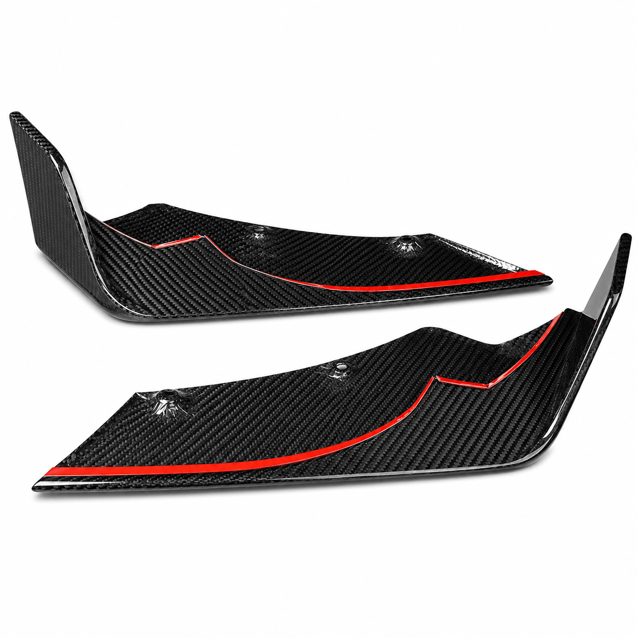 Chevrolet Corvette C8 Z06 & E-Ray Carbon Fiber Rear Diffuser Side Blades