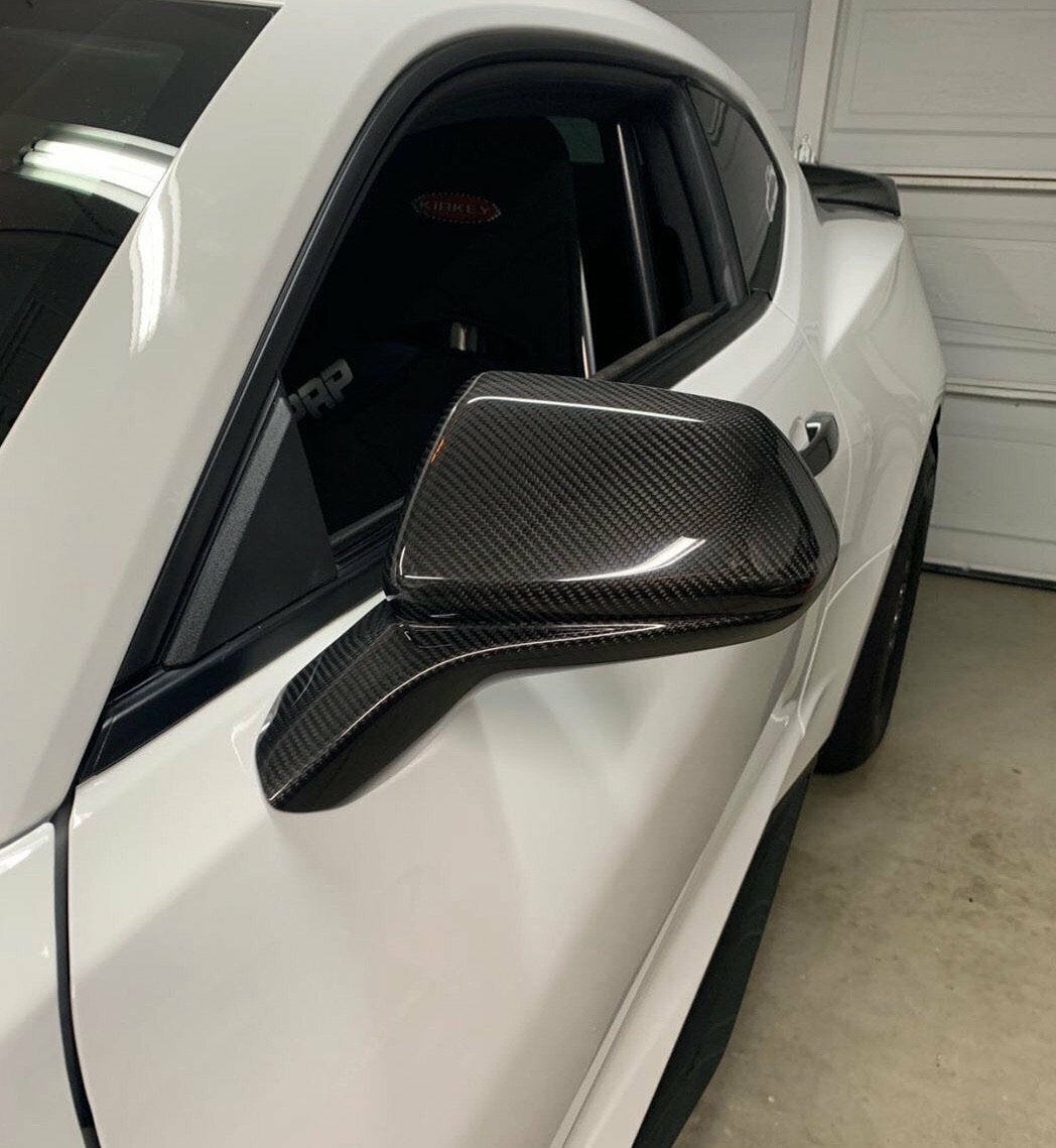 CARBON FIBER MIRROR COVERS - CHEVROLET CAMARO (2016–2024)