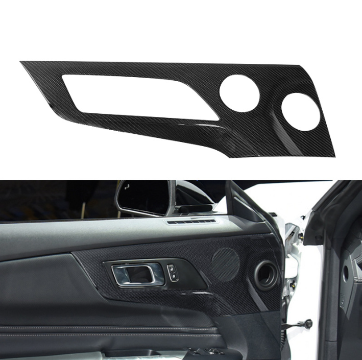 FULL CARBON FIBER CONSOLE, DASH, VENT & DOOR PANEL COVER KIT - FORD MUSTANG (2024+)