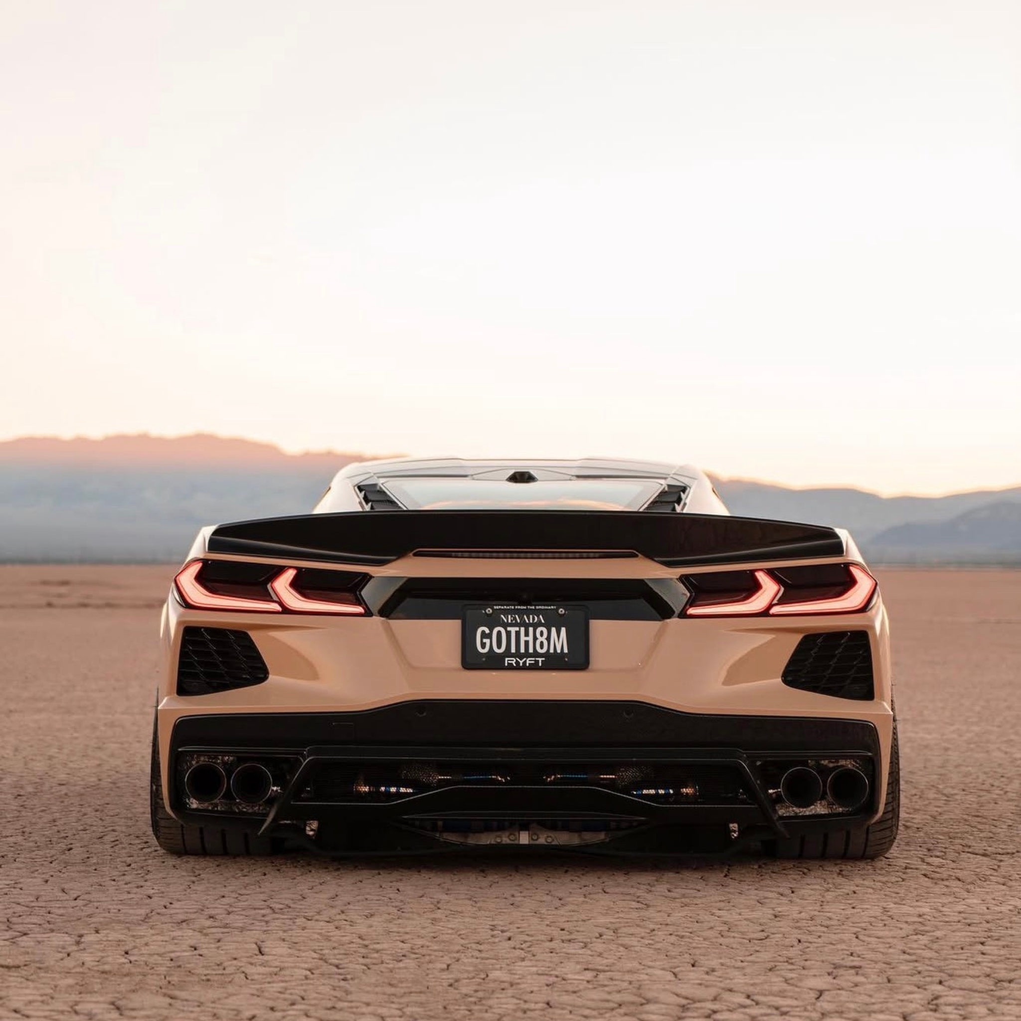 AAD STYLE GLOSS BLACK TRUNK SPOILER - CHEVROLET CORVETTE C8 STINGRAY (2020–2026)