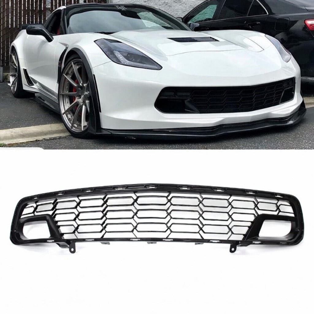 AAD GLOSS BLACK FRONT LOWER GRILL - CHEVROLET CORVETTE C7 Z06 / Z51 (2014–2019)