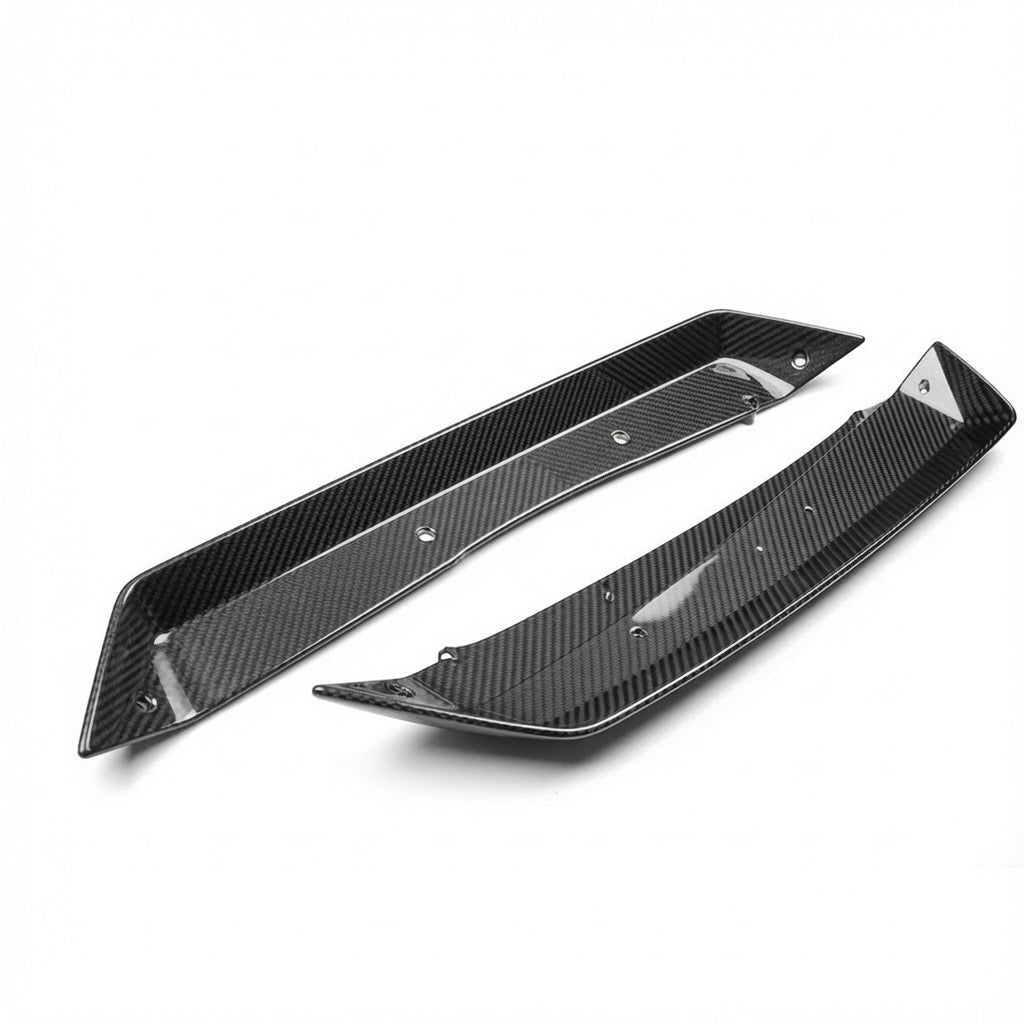 Chevrolet Corvette C8 Z06, E-Ray & ZR1 Carbon Fiber Spoiler Wicker Extensions