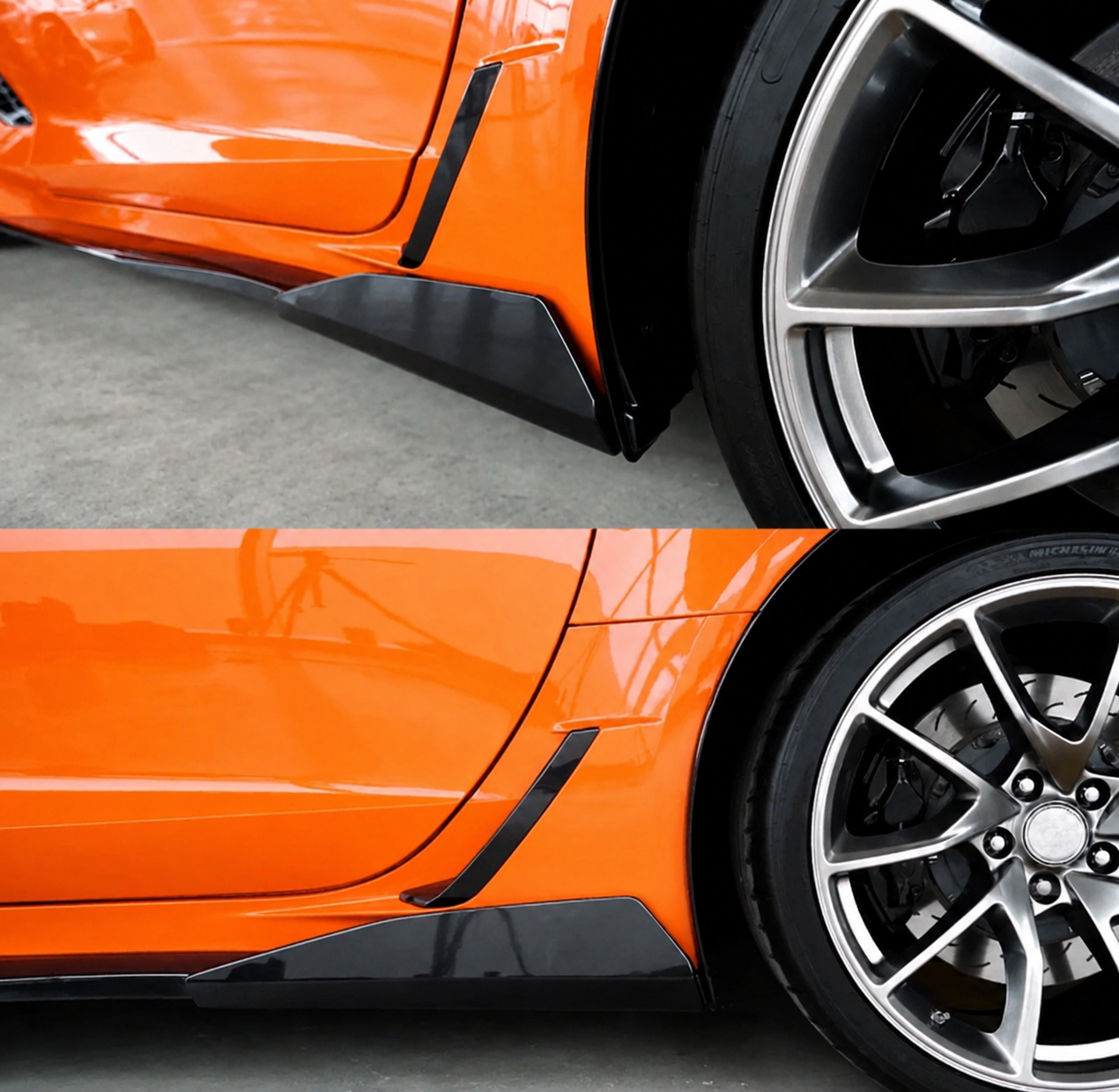 SIDE SKIRT ADD-ON WINGLETS - CHEVROLET CORVETTE C7 (2014–2019)