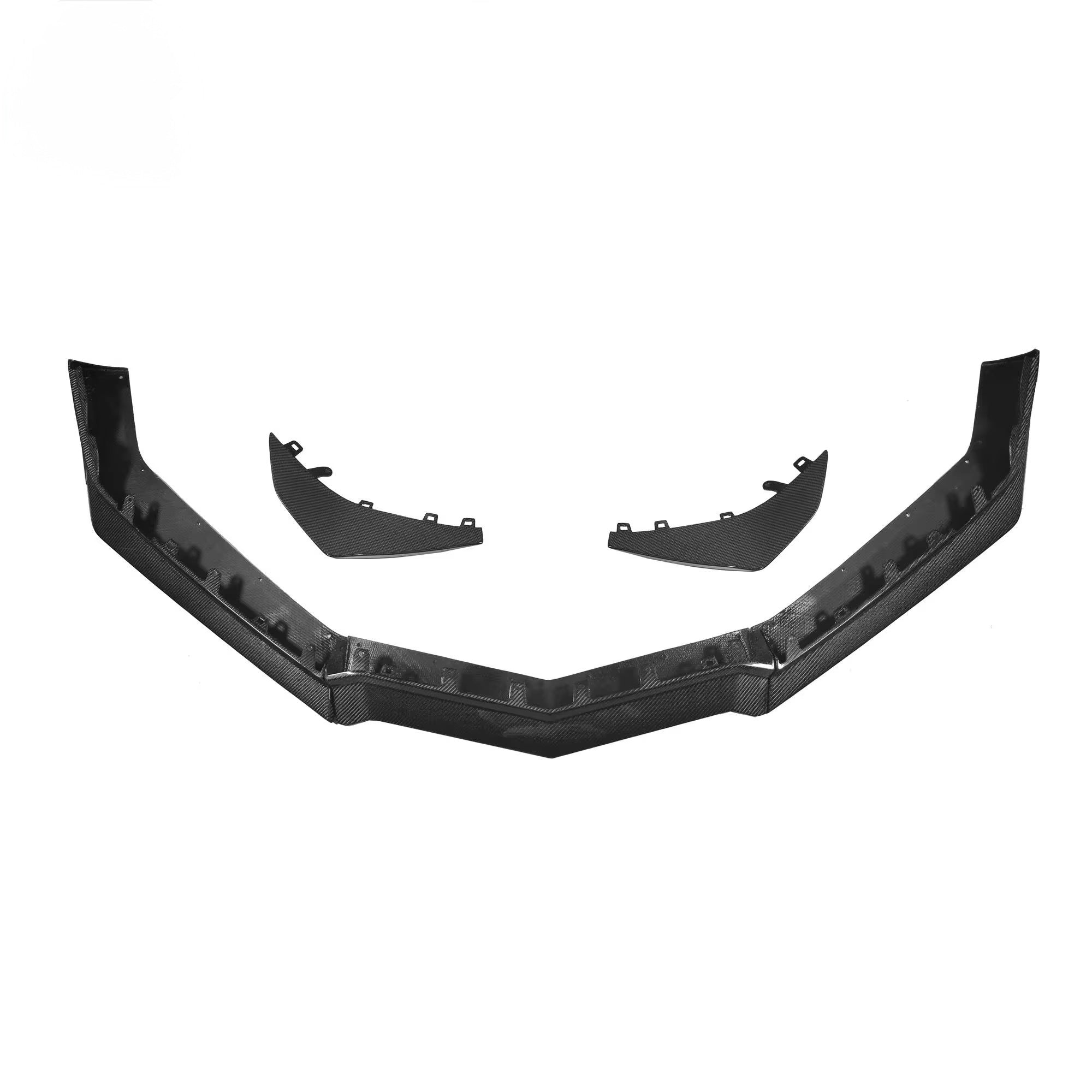 Chevrolet Corvette C8 Z06 & E-Ray Dry Pre-Preg Carbon Fiber Z07 Style Front Splitter and Canards