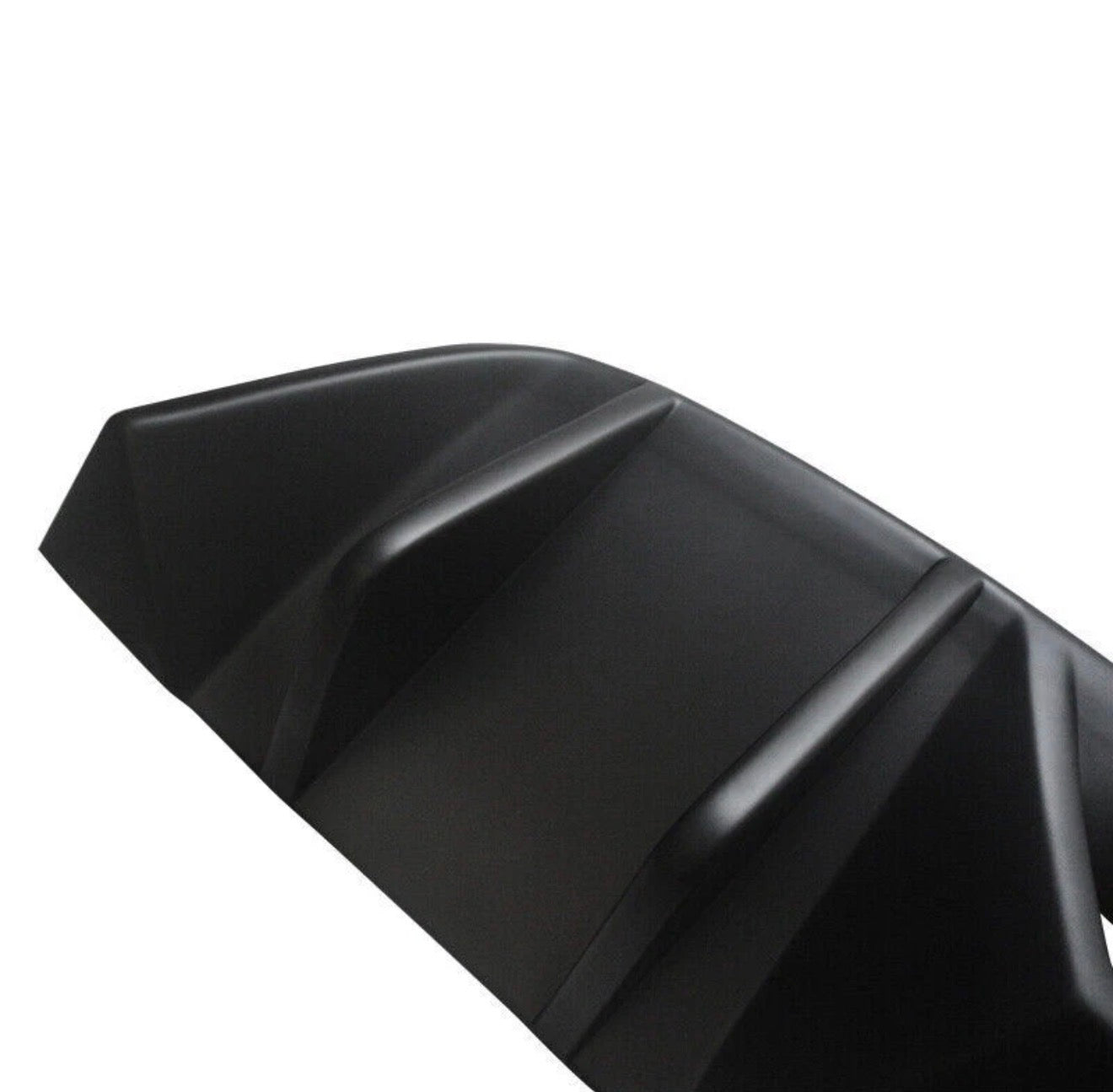 V3 MATTE BLACK REAR BUMPER DIFFUSER W/ CORNER EXTENSIONS - FORD MUSTANG (2015–2017)