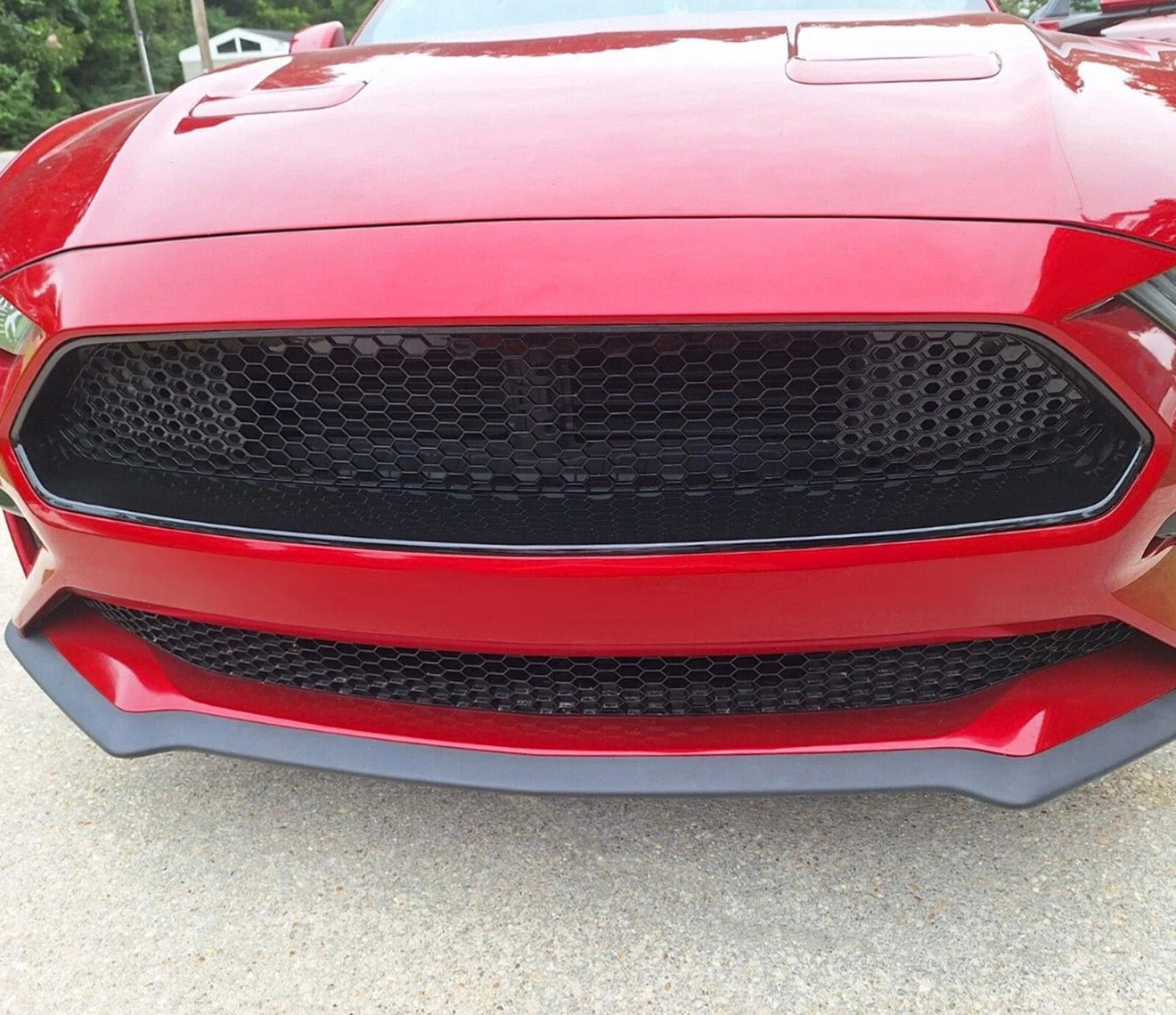 HONEYCOMB FRONT UPPER & LOWER MESH GRILLE - FORD MUSTANG (2018–2023)