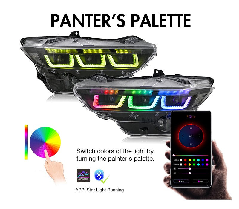 2024–2026 Ford Mustang RGB Triple LED Animated Headlights
