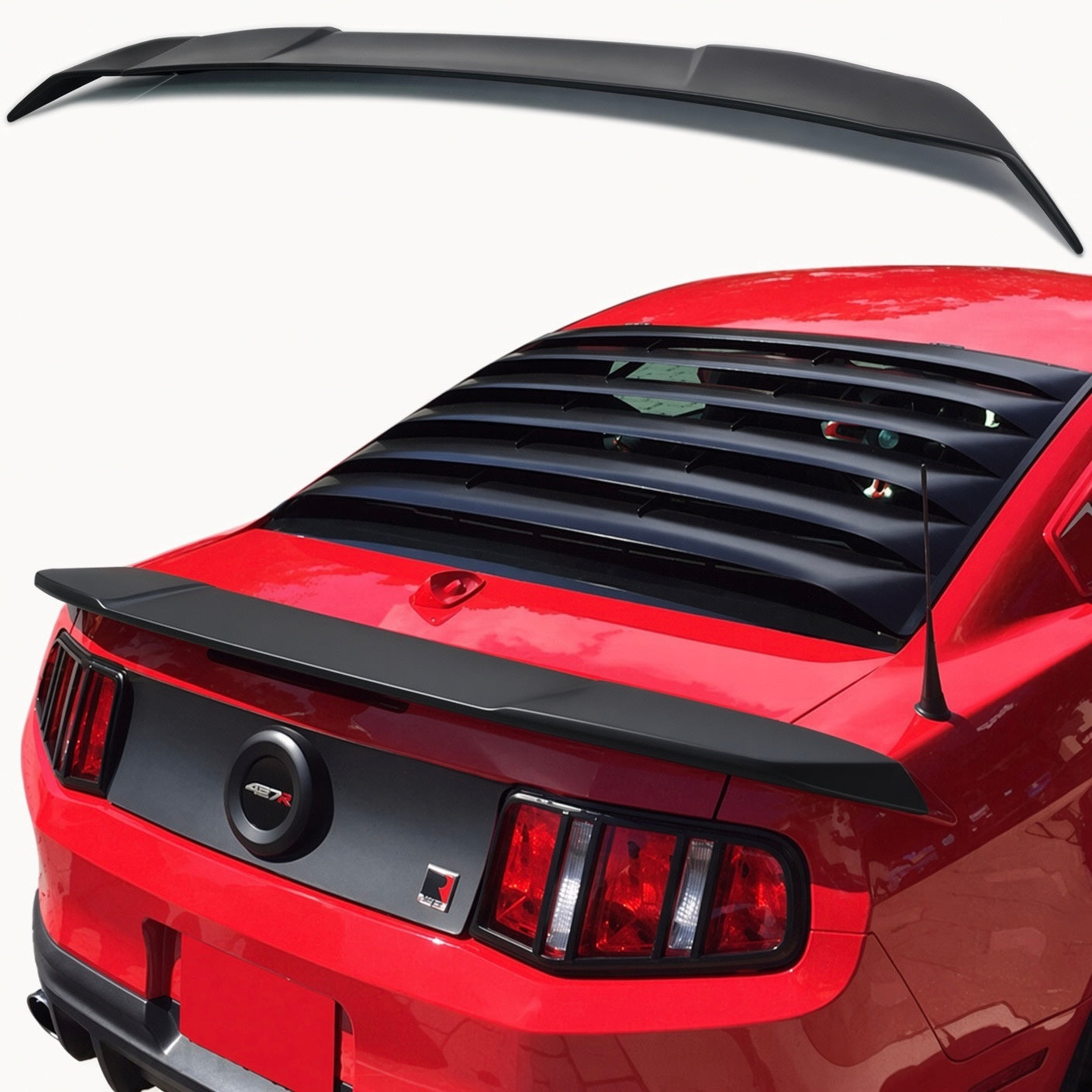 AAD STYLE ABS REAR TRUNK SPOILER WING 3PCS - FORD MUSTANG (2010–2014)