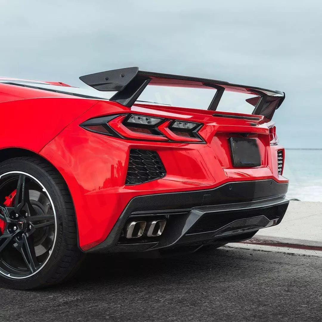 Chevrolet Corvette C8 Carbon Fiber High Wing Spoiler