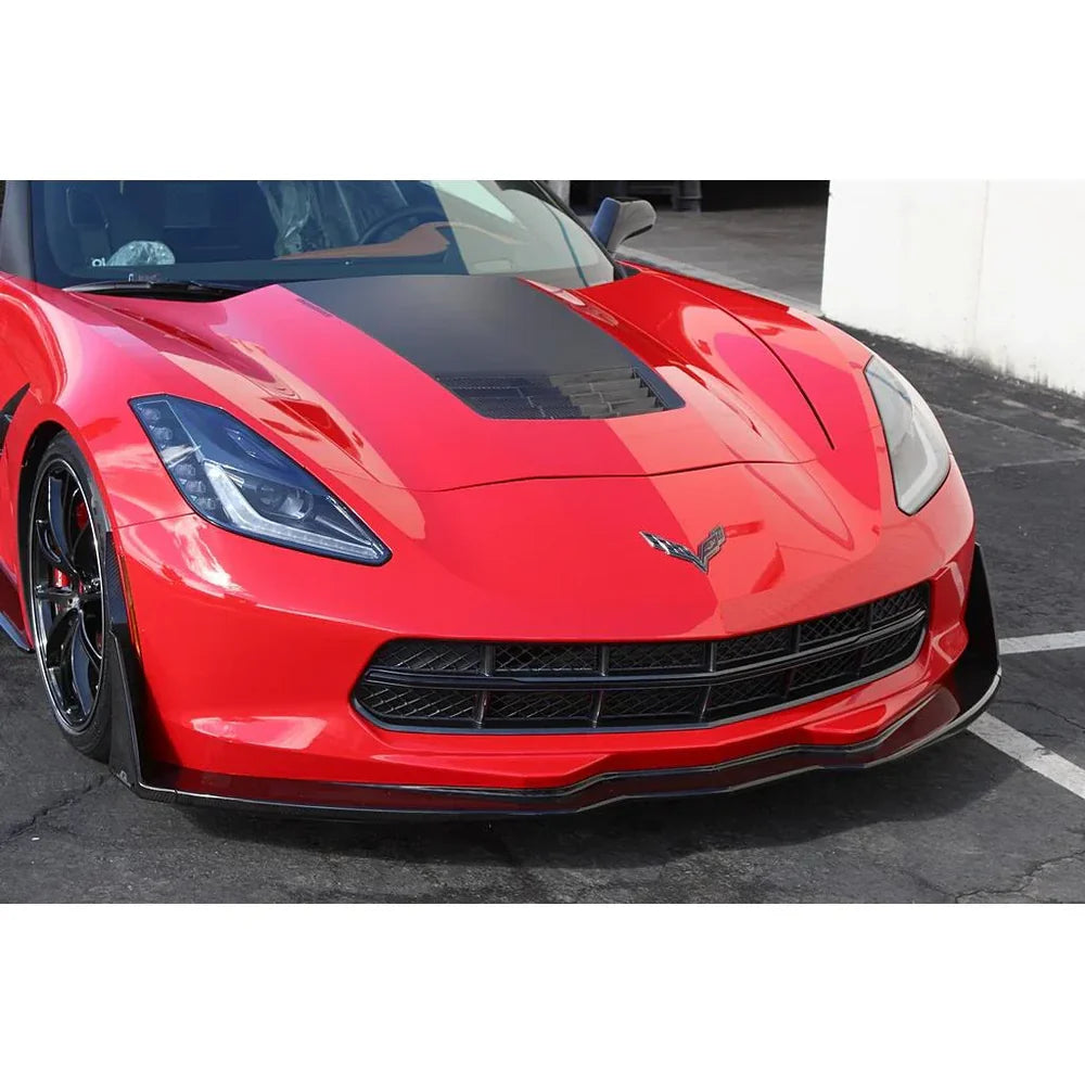 AAD PERFORMANCE CARBON FIBER FRONT BUMPER CANARDS & SPATS - CHEVROLET CORVETTE C7 Z06 (2015–2019)