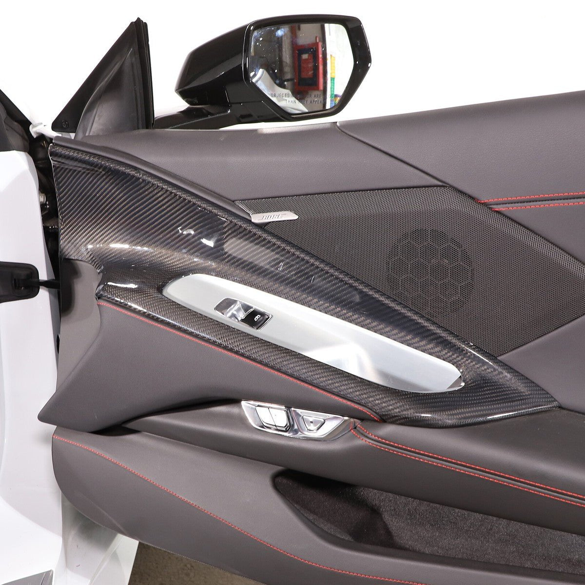 Chevrolet Corvette C8 Carbon Fiber Inner Door Trim Covers