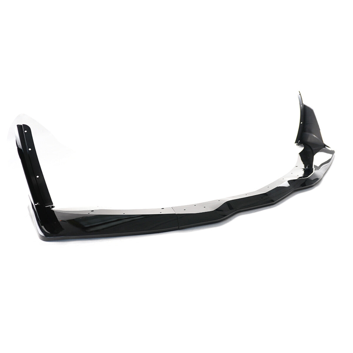 ZR1 STYLE GLOSS BLACK FRONT BUMPER LIP SPLITTER - CHEVROLET CORVETTE C7 STINGRAY (2014–2019)