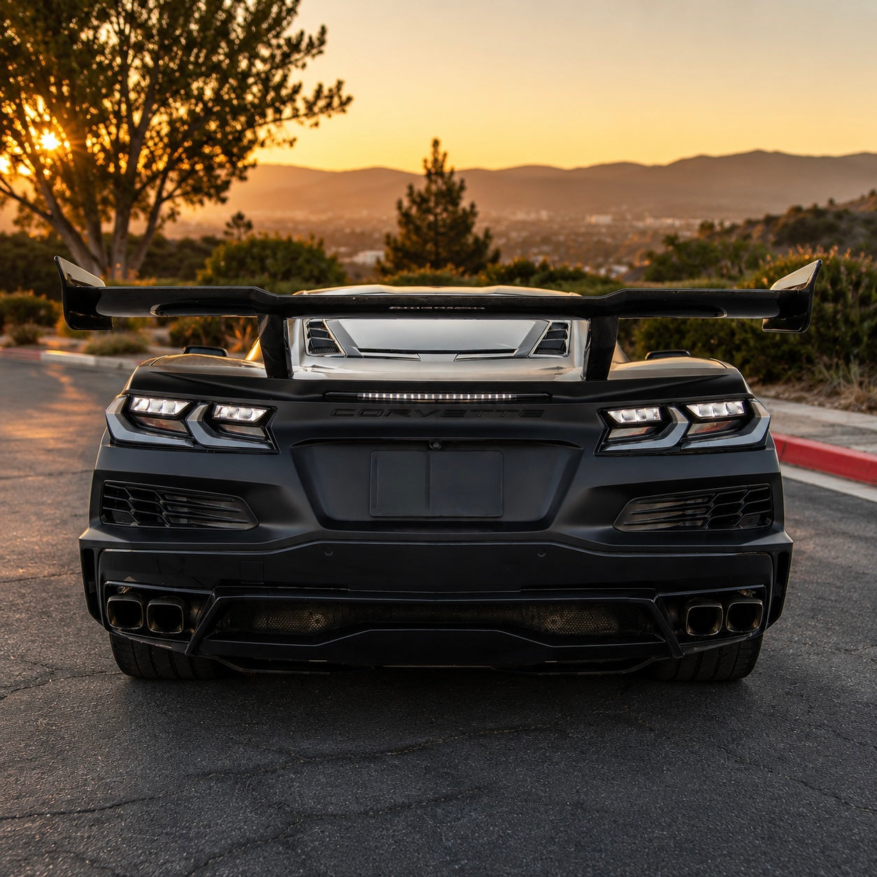 Chevrolet Corvette C8 - ZR1 Style Carbon Fiber Wing