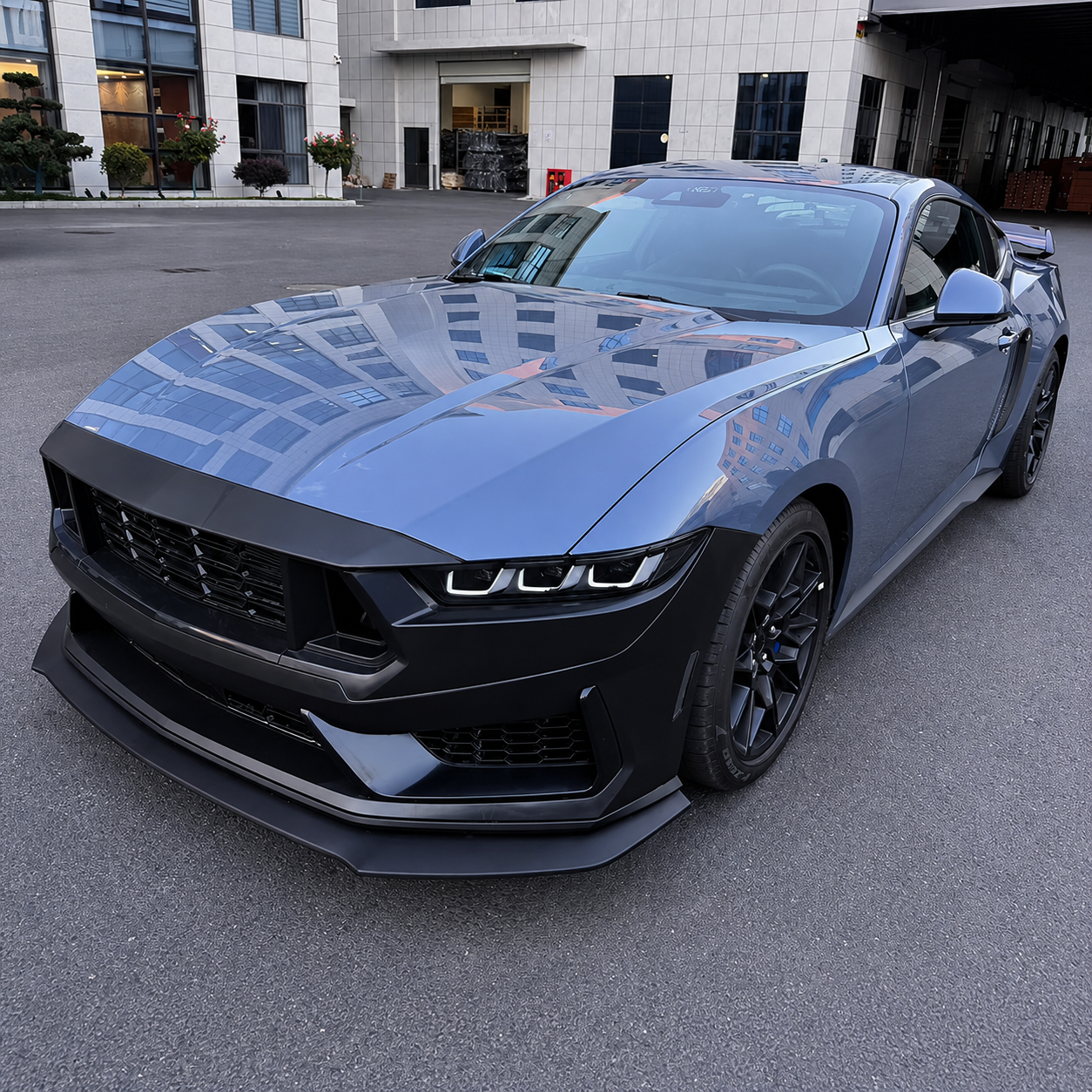 DARK HORSE STYLE FRONT UPPER GRILLE INSERTS - FORD MUSTANG (2024–PRESENT)