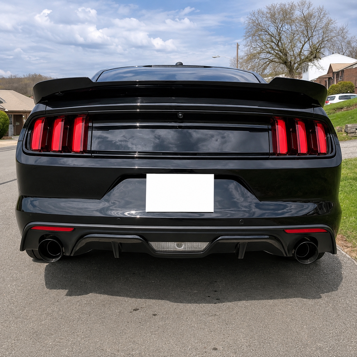 AAD STYLE GLOSS BLACK REAR TRUNK SPOILER - FORD MUSTANG (2015–2023)