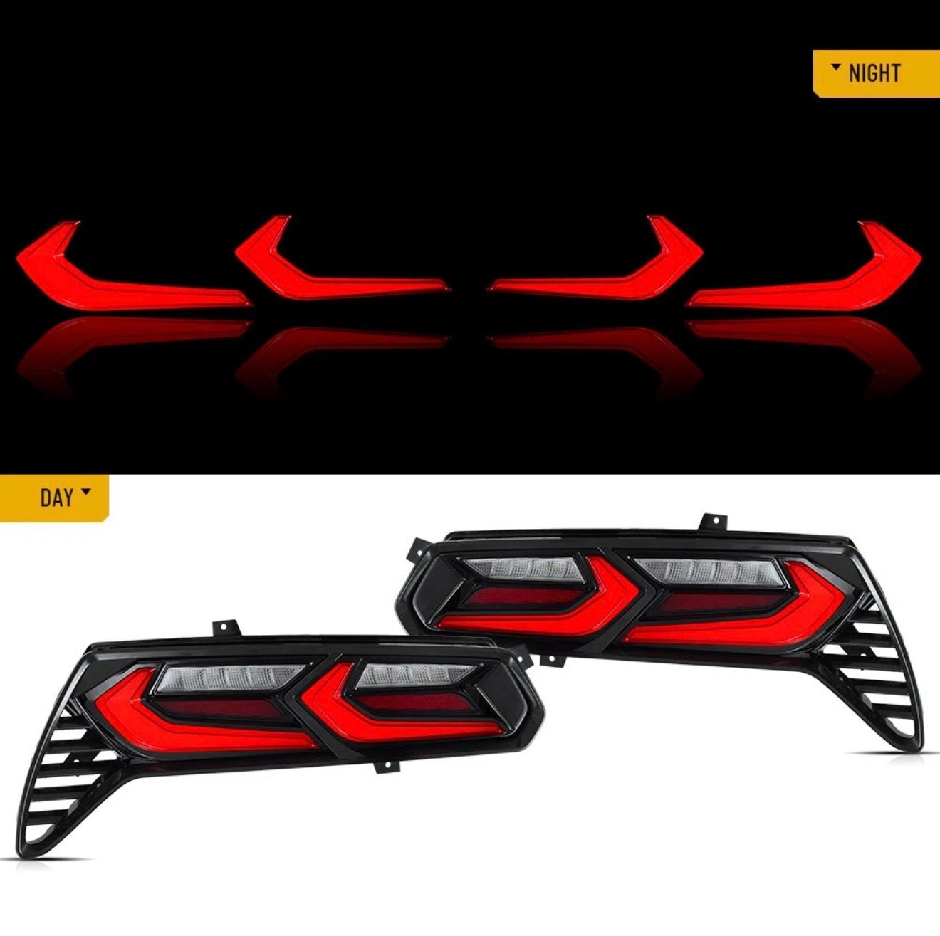 LED SEQUENTIAL ANIMATION TAIL LIGHT ASSEMBLIES - CHEVROLET CORVETTE C7 (2014–2019)