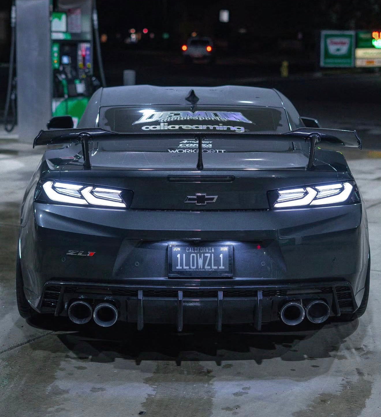 ZL1 1LE STYLE CARBON FIBER REAR WING - CHEVROLET CAMARO (2016–2024)
