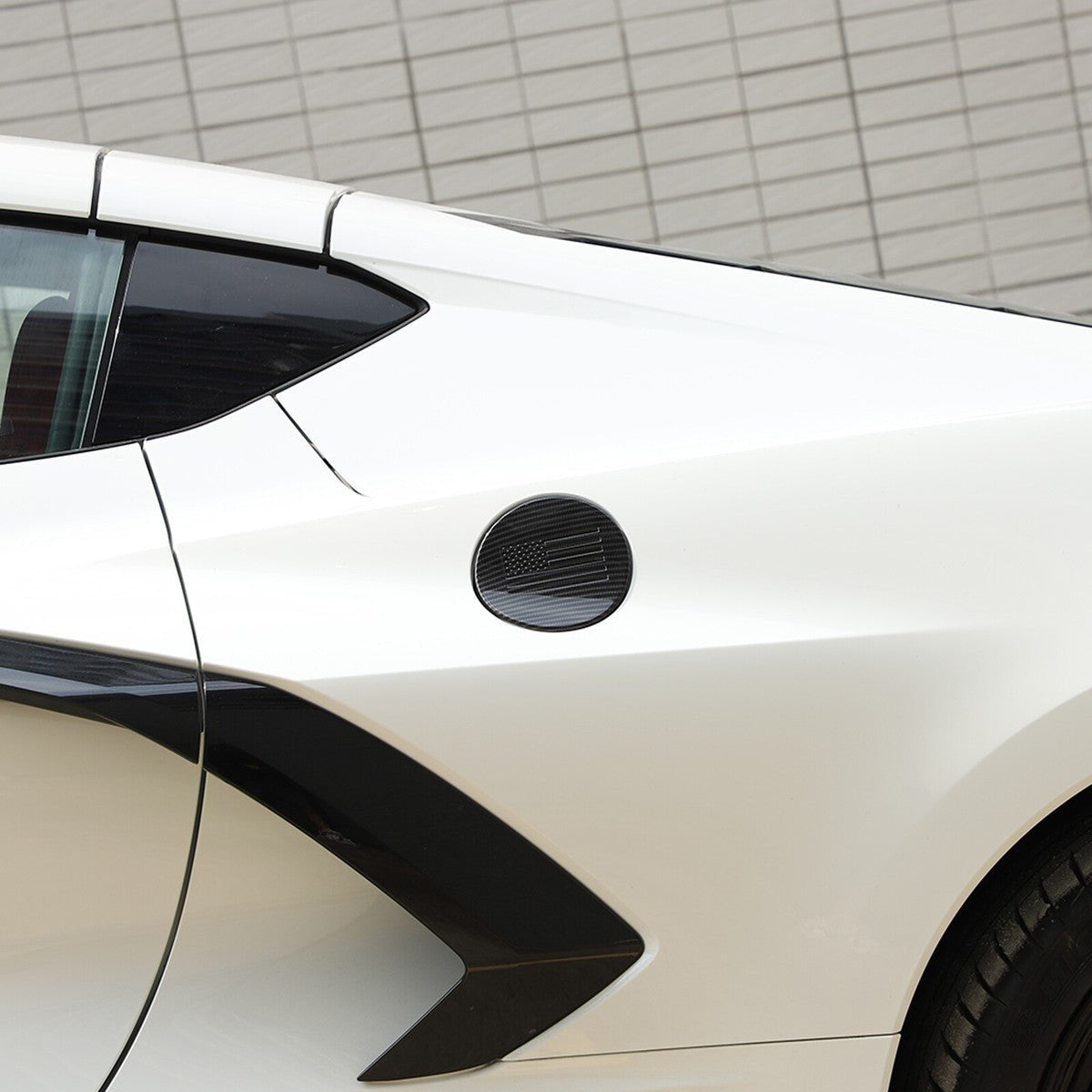 Chevrolet Corvette C8 Carbon Fiber Fuel Door Cover
