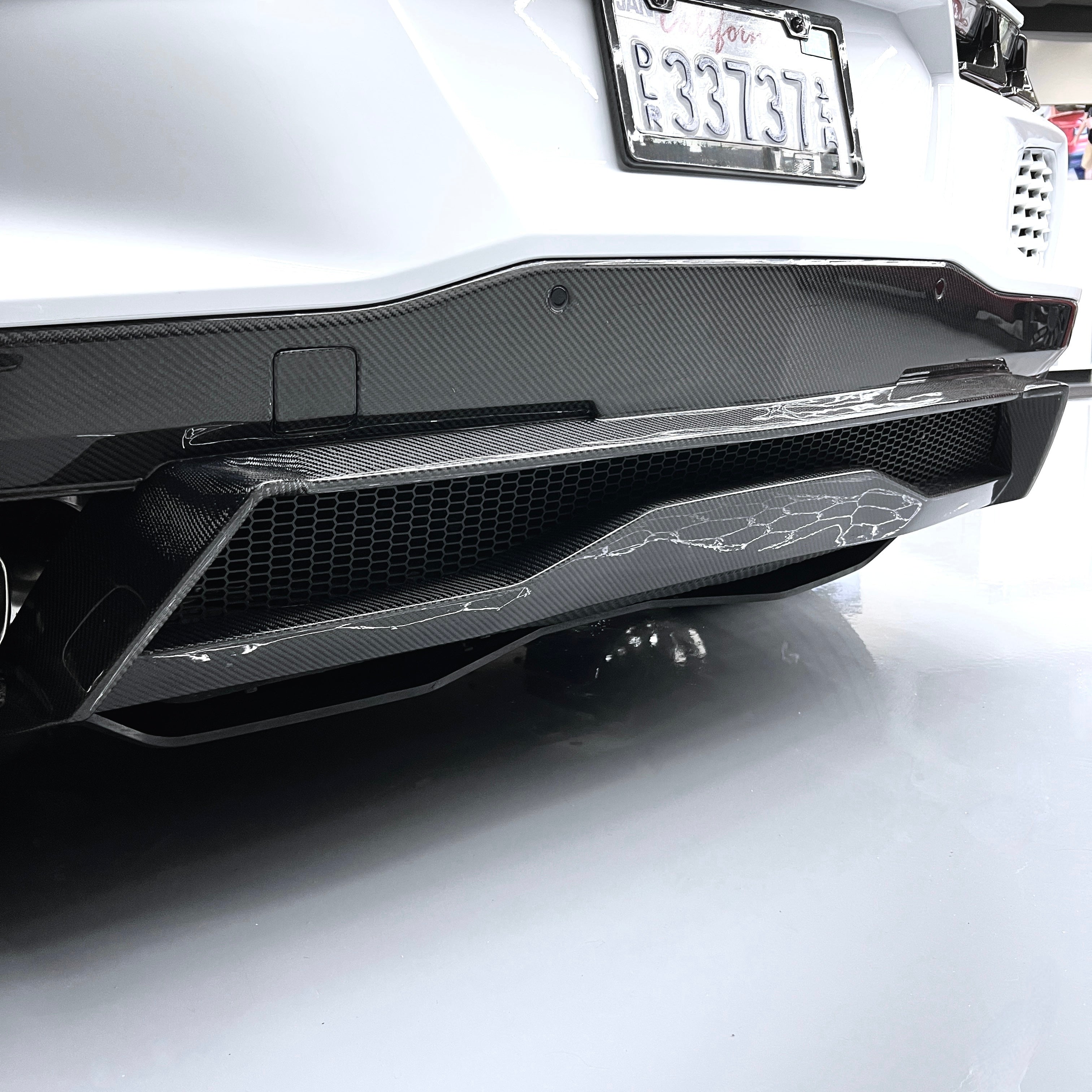 2020–2024 Chevrolet Corvette C8 Factory Carbon Fiber Rear Diffuser Quad Exit