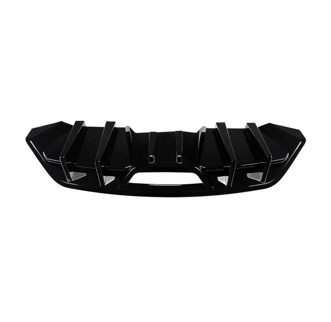 SPEEDFORM GLOSS BLACK REAR BUMPER DIFFUSER - FORD MUSTANG ECOBOOST (2017–2023)