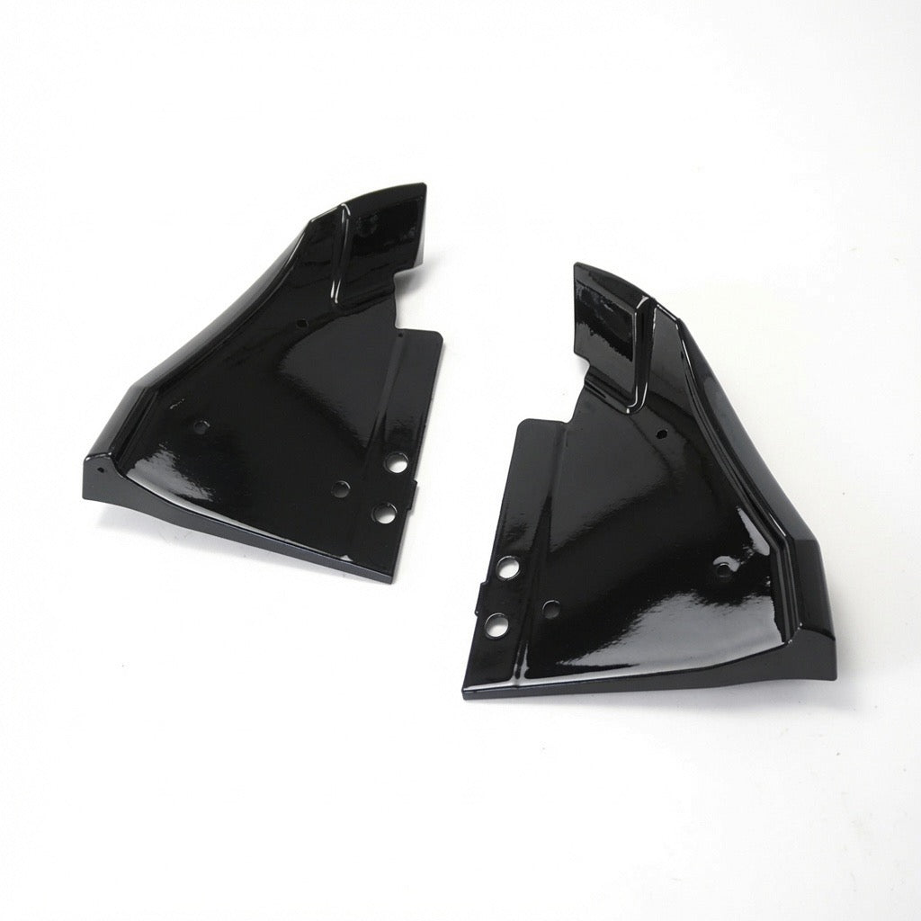 GLOSS BLACK REAR BUMPER SIDE CORNER SPLITTERS - CHEVROLET CORVETTE C7 Z06 (2014–2019)