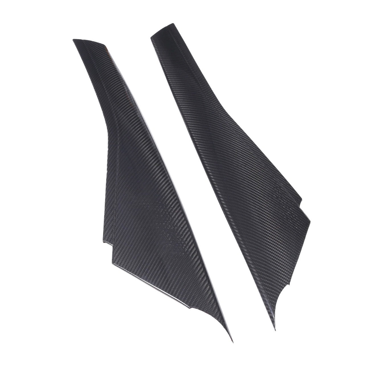 CARBON FIBER FRONT A-PILLAR DECORATIVE COVERS (2PCS) - CHEVROLET CORVETTE C7 (2014–2019)