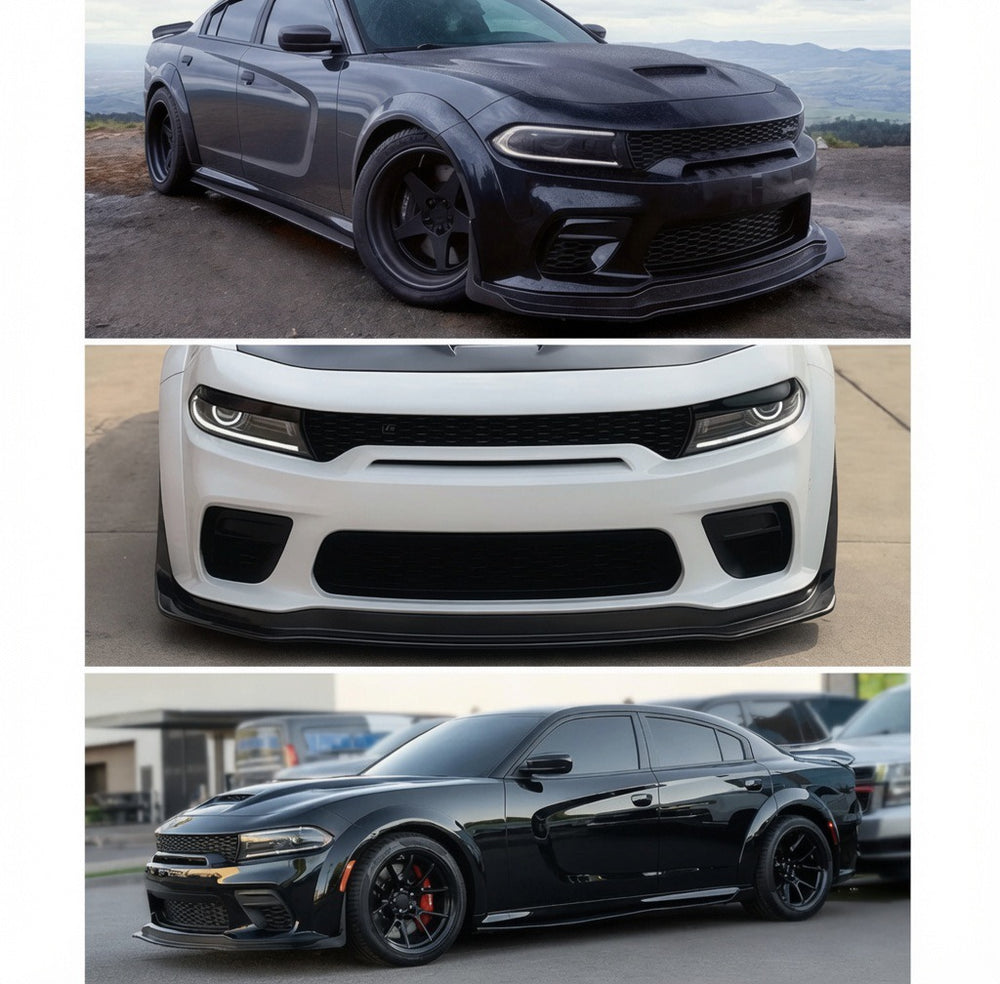 Front Bumper Lip Splitter with Winglets 7PCS - Dodge Charger Widebody (2020–2023)