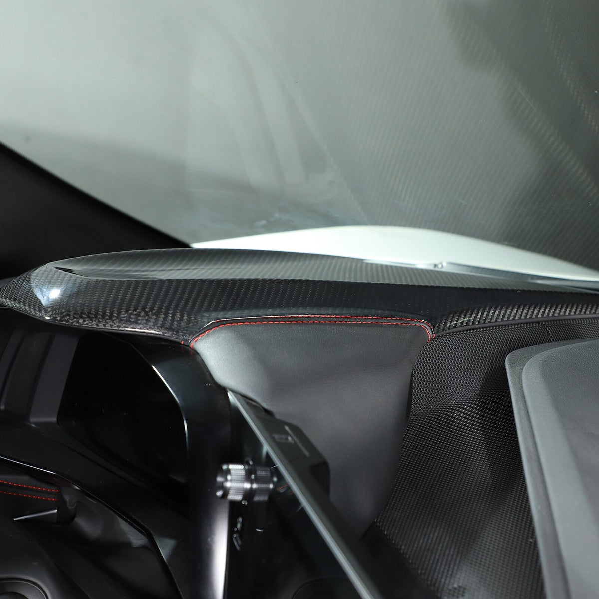 2026+ Chevrolet Corvette C8 Carbon Fiber Upper Dash Trim Cover