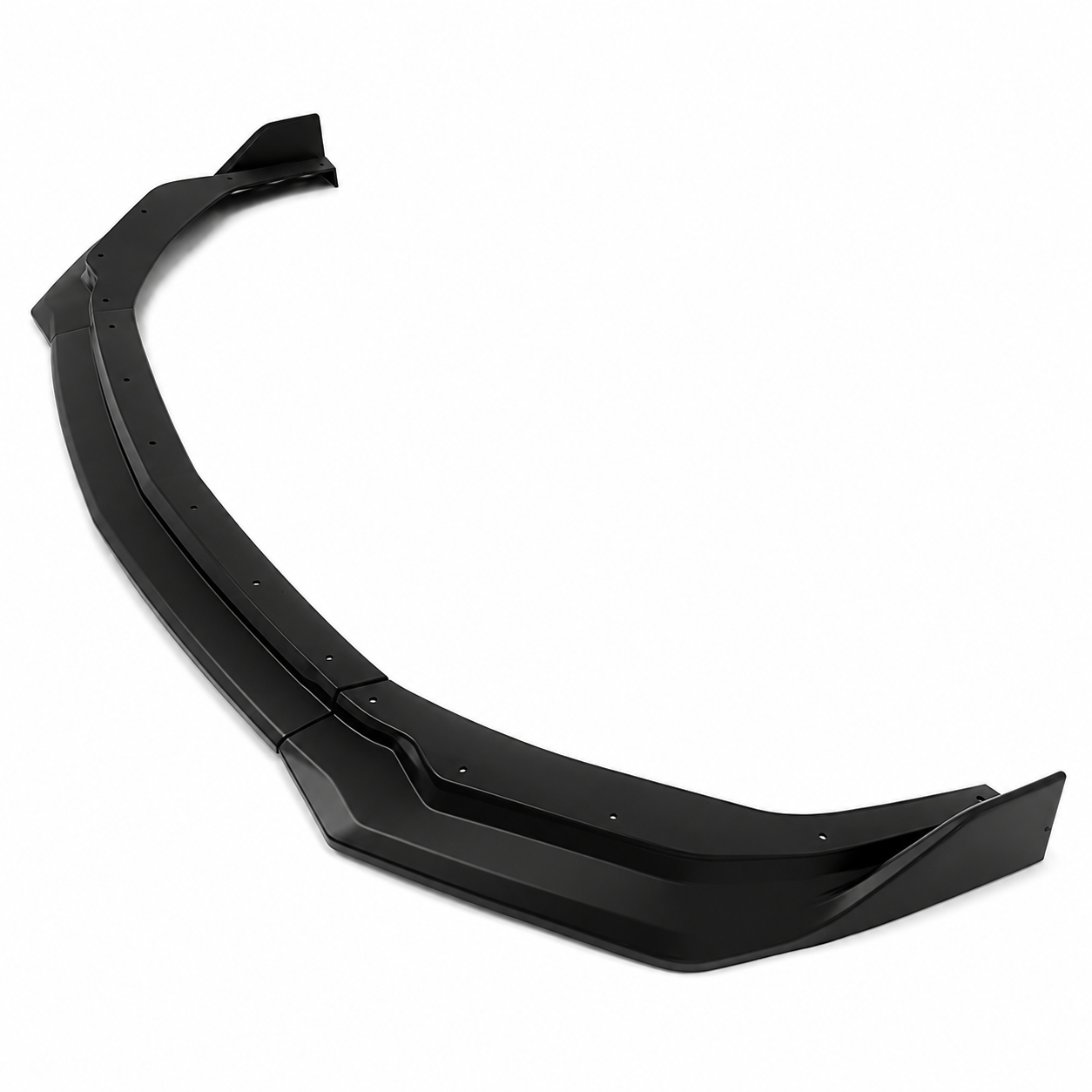 3PCS MATTE BLACK FRONT BUMPER LOWER LIP SPLITTER - FORD MUSTANG (2024–2026)