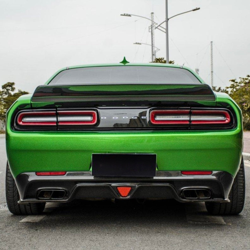 Carbon Creations Style Carbon Fiber One-Piece Rear Wing Spoiler – Dodge Challenger (2015–2023)