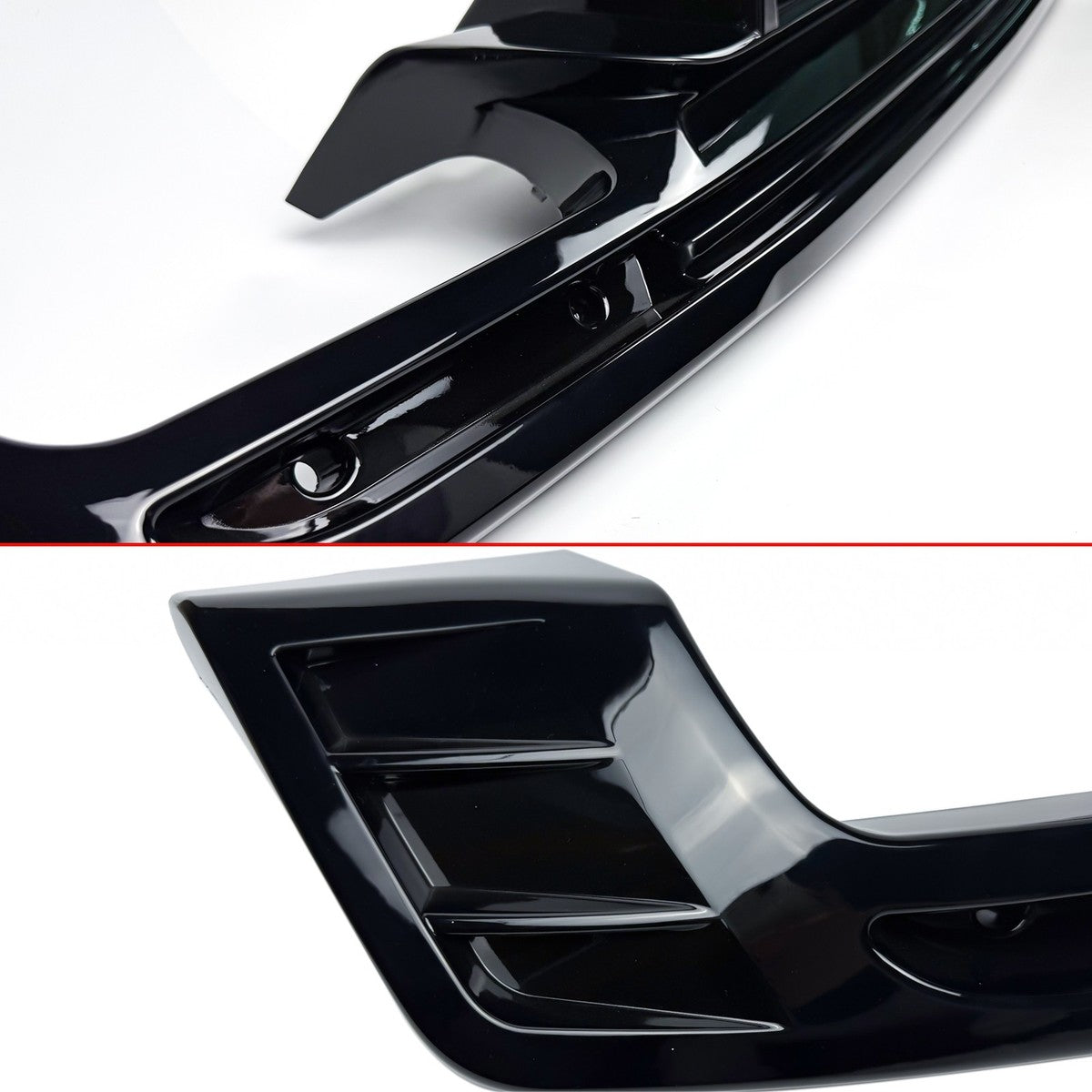 SHARK FIN STYLE GLOSS BLACK REAR DIFFUSER - CHEVROLET CAMARO (2016–2024)