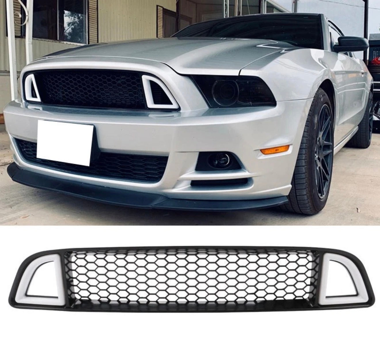 LED FRONT BUMPER GRILLE - FORD MUSTANG NON-SHELBY (2013–2014)