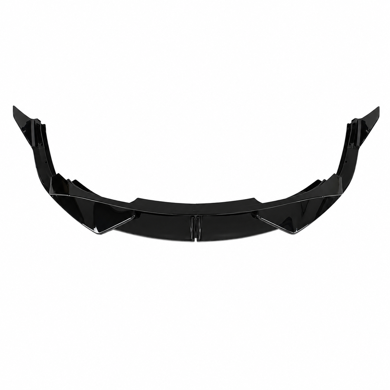 GLOSS BLACK FRONT BUMPER LIP SPLITTER - FORD MUSTANG (2018–2023)