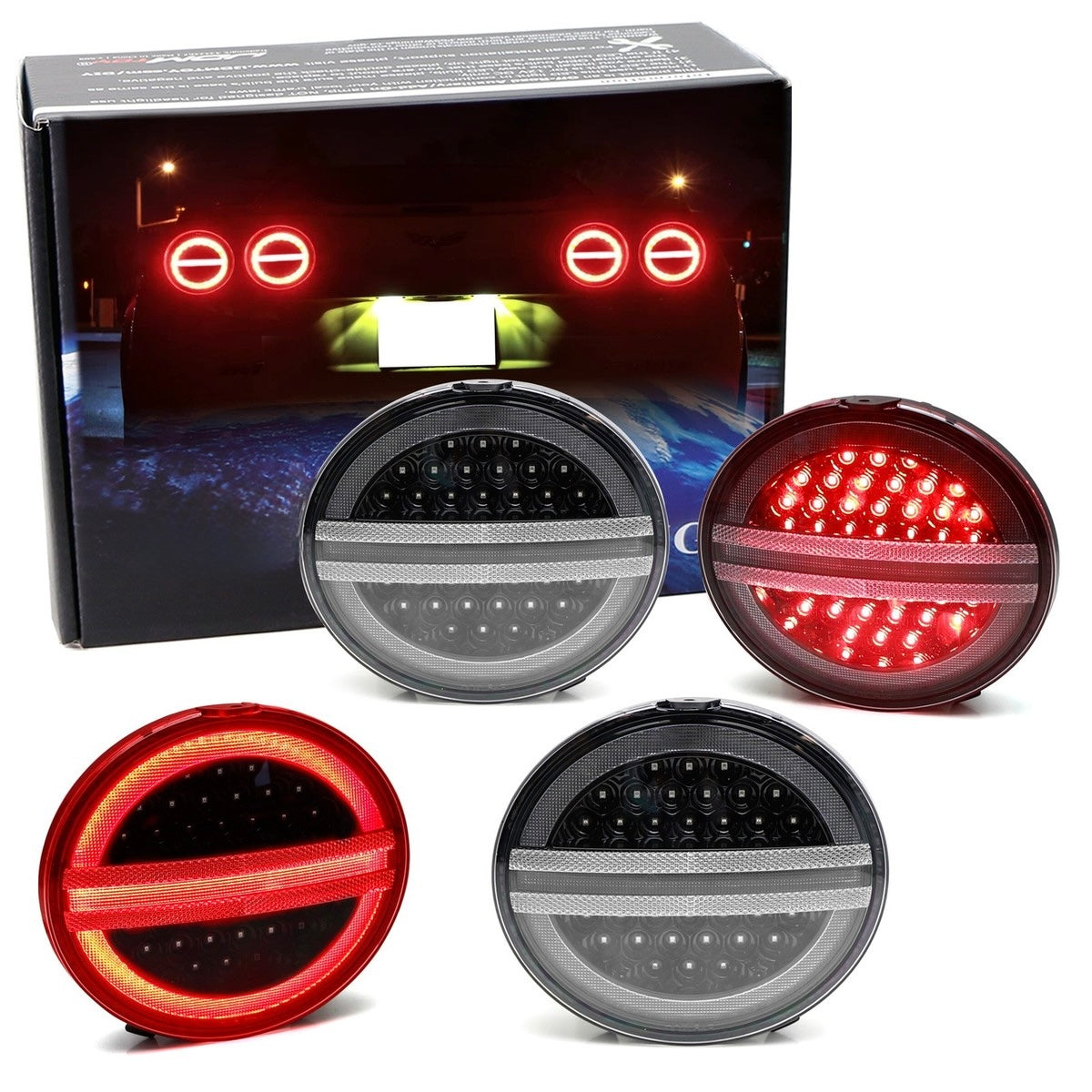 MIDNIGHT ONYX LED TAIL LIGHTS SET - CORVETTE C6 (2005–2013)