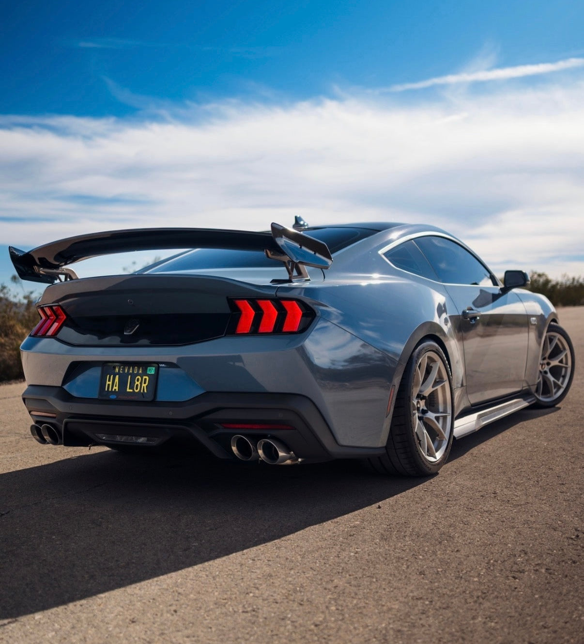 SUPER SNAKE STYLE GLOSS BLACK REAR SPOILER - FORD MUSTANG (2024+)