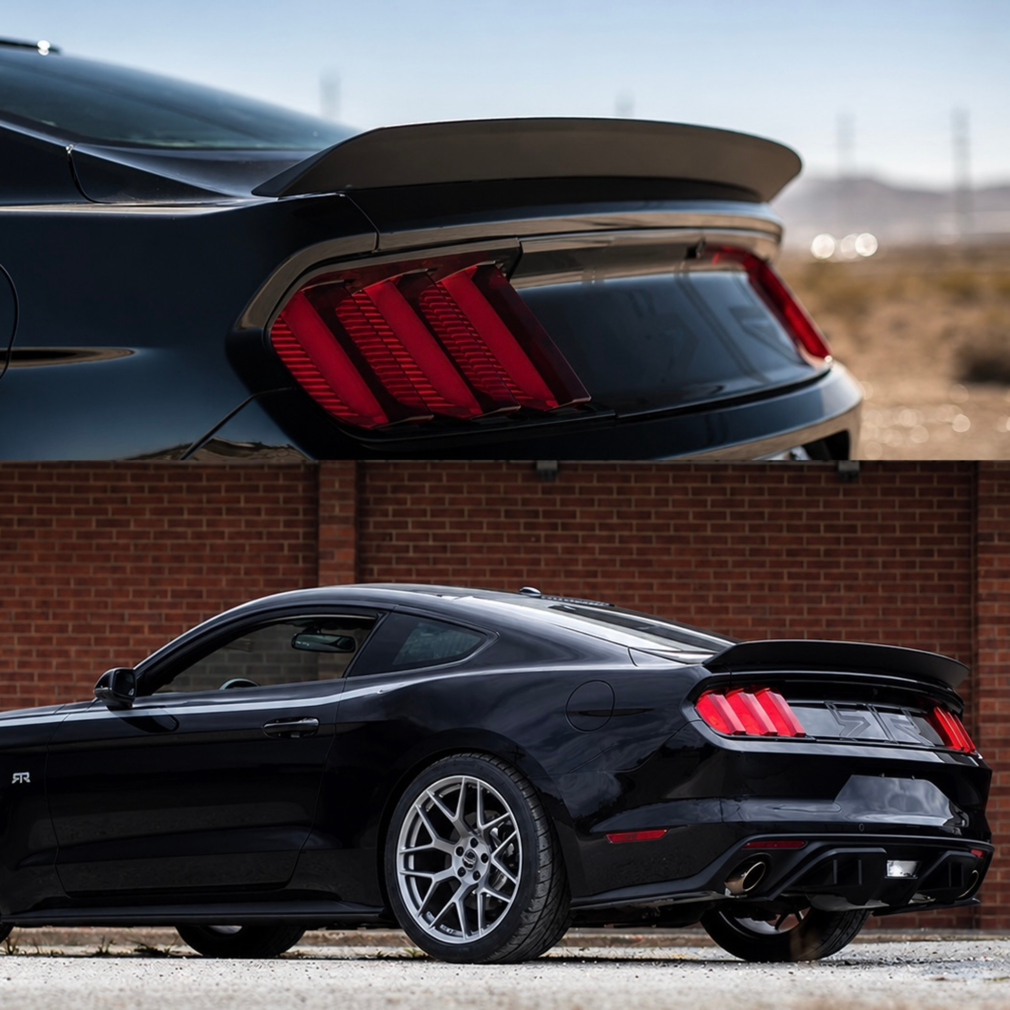 GLOSS BLACK AAD REAR TRUNK SPOILER - FORD MUSTANG (2015–2023)
