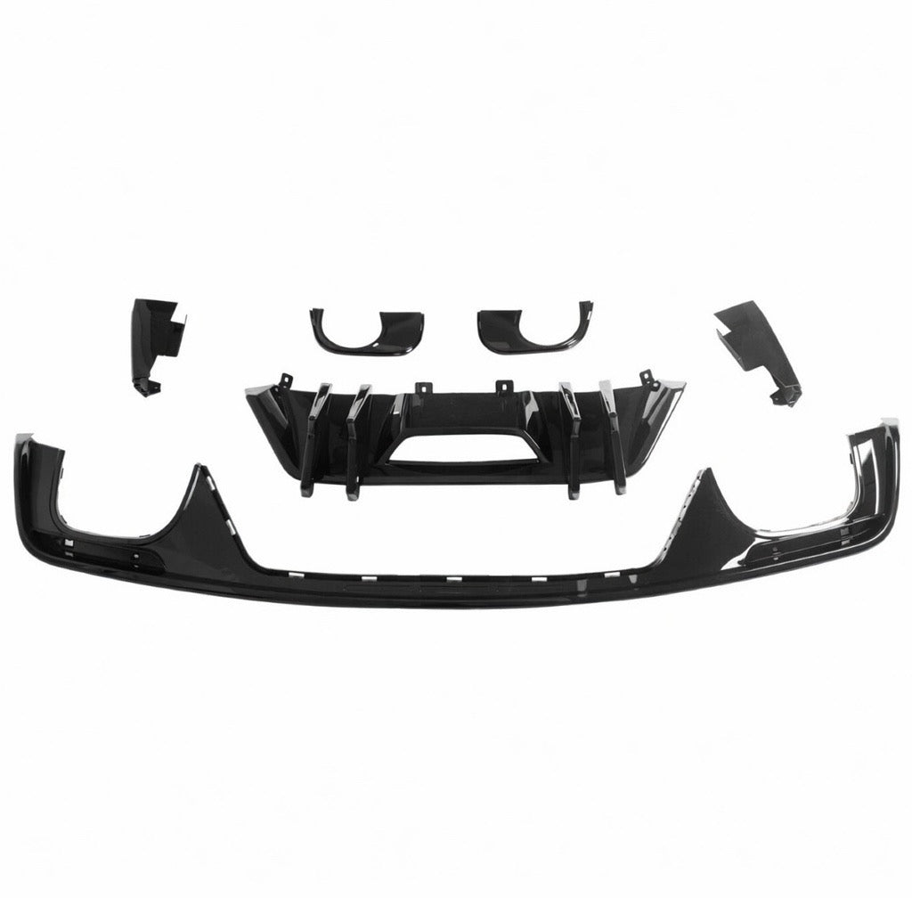 PERFORMANCE STYLE REAR BUMPER DIFFUSER 4PCS - FORD MUSTANG (2015–2017)